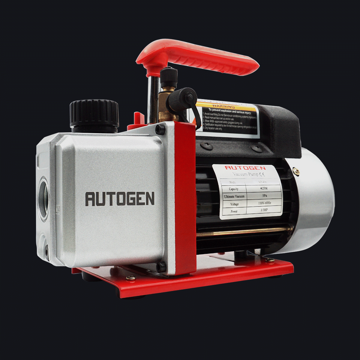 1-Stage 4CFM 5 Pa 1/3HP Vacuum Pump - Autogen