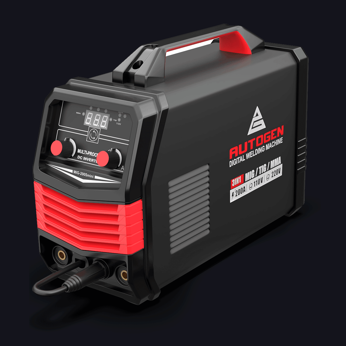 200A MIG Welder 3 in 1 Flux MIG/Lift TIG/MMA Stick Welder - Autogen