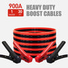 1 Gauge 30 Ft 900A Emergency Jumper Cables with Battery Status Tester