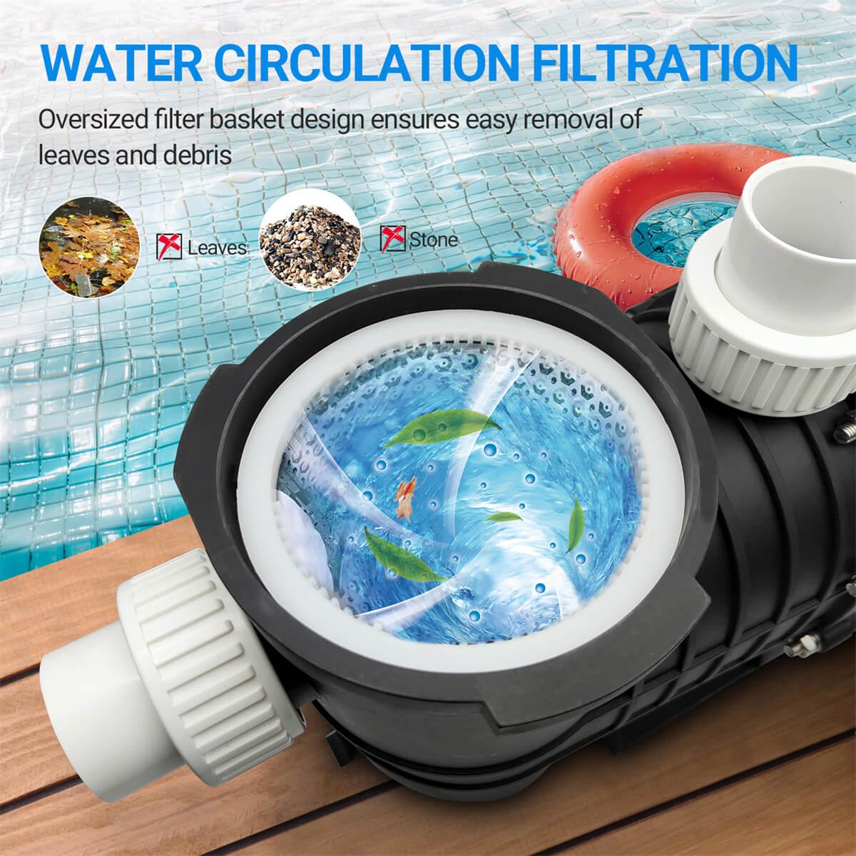 Swimming Pool Pump 1.5 HP Inground/Above Ground Swimming Pool Pump - Autogen