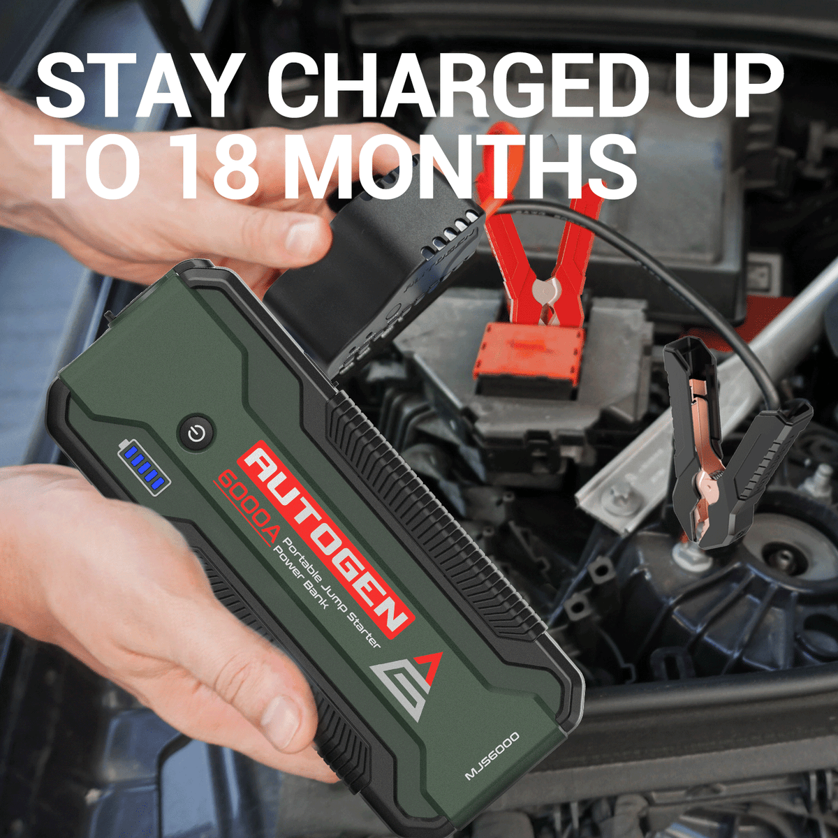 6000A 12V Socket Portable Battery Jumper Starter Autogen