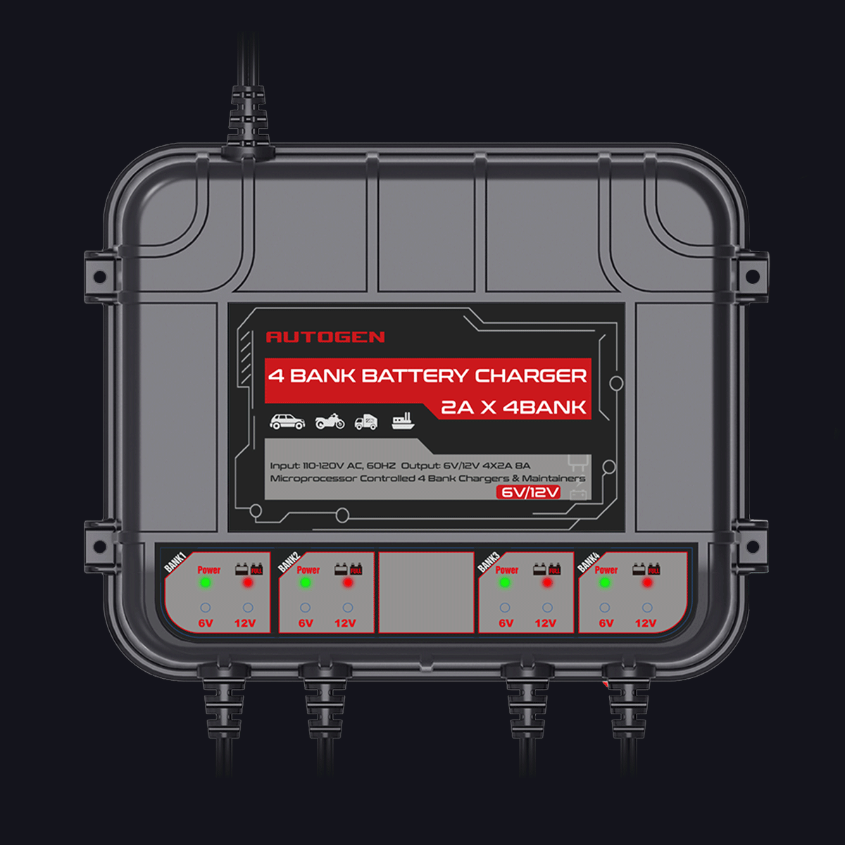 2 bank marine battery charger deals