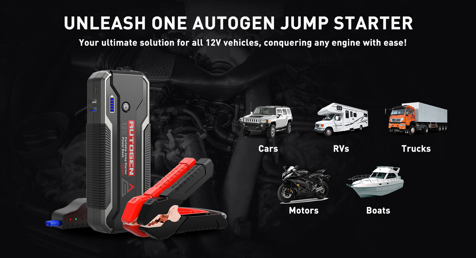4500A Portable Jump Starter Power Bank