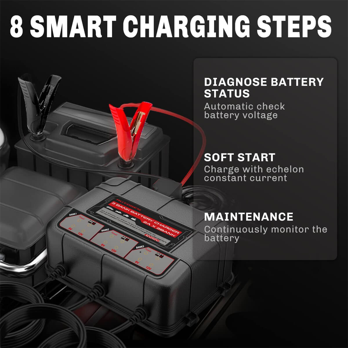 Chargeur batterie intelligent 6/12V \ CX-3