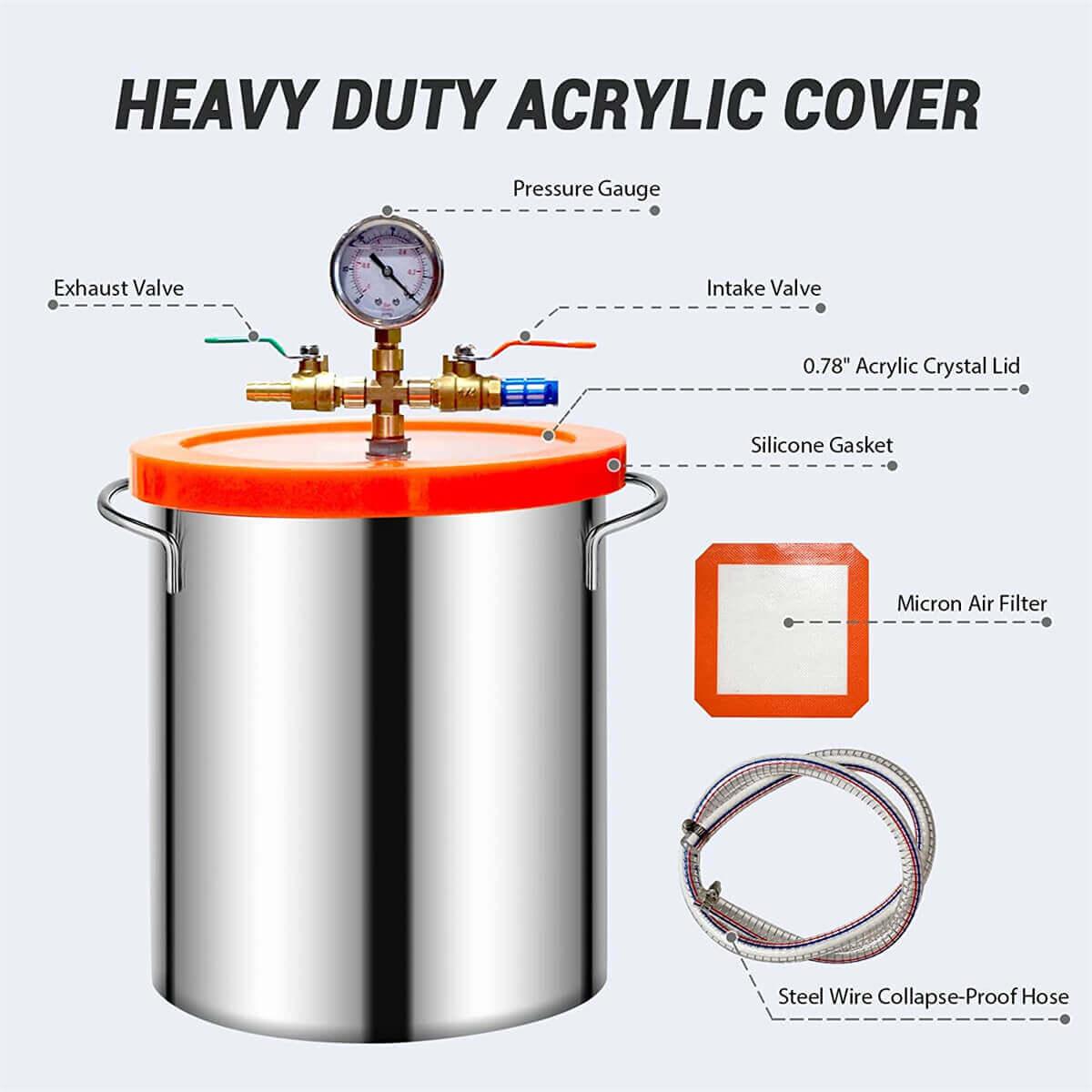Epoxyhars Vacuümkamerkit - Transparant Venster Voor Houtstabilisatie En Doe Het Zelfprojecten Epoxyhars Vacuümkamerkit - Transparant Venster Voor Houtstabilisatie En Doe Het Zelfprojecten