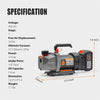 Specification of vacuum pump